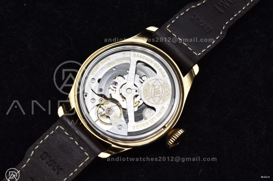 ZF Best Brown on Dial Edition IW501005 UrbanChic Strap Big Real Black Bronze 519 Leather 1:1 A Pilot 0713